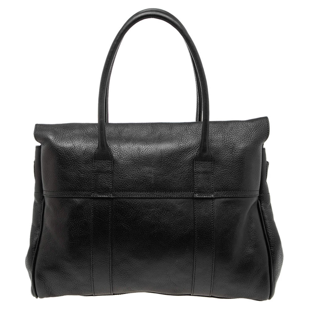 Mulberry Black Pebbled Leather Bayswater Satchel For Women - Image 4