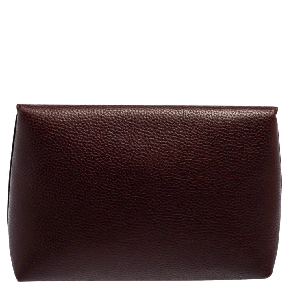 Mulberry Burgundy Leather Darley Cosmetic Pouch For Women - Image 4