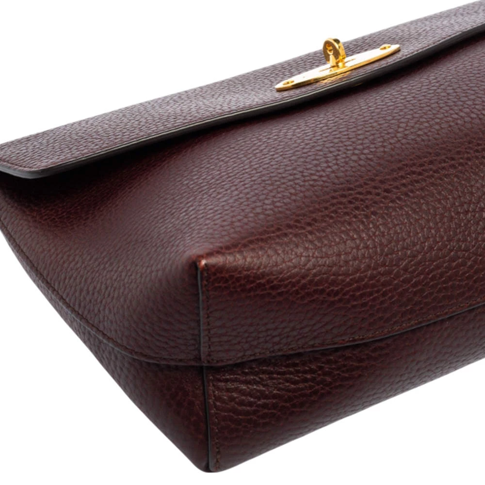 Mulberry Burgundy Leather Darley Cosmetic Pouch For Women - Image 13