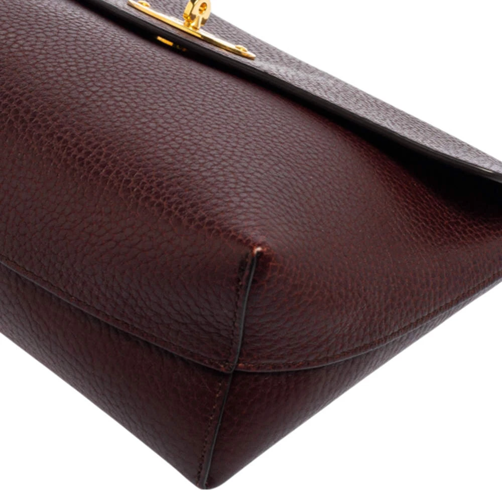 Mulberry Burgundy Leather Darley Cosmetic Pouch For Women - Image 14