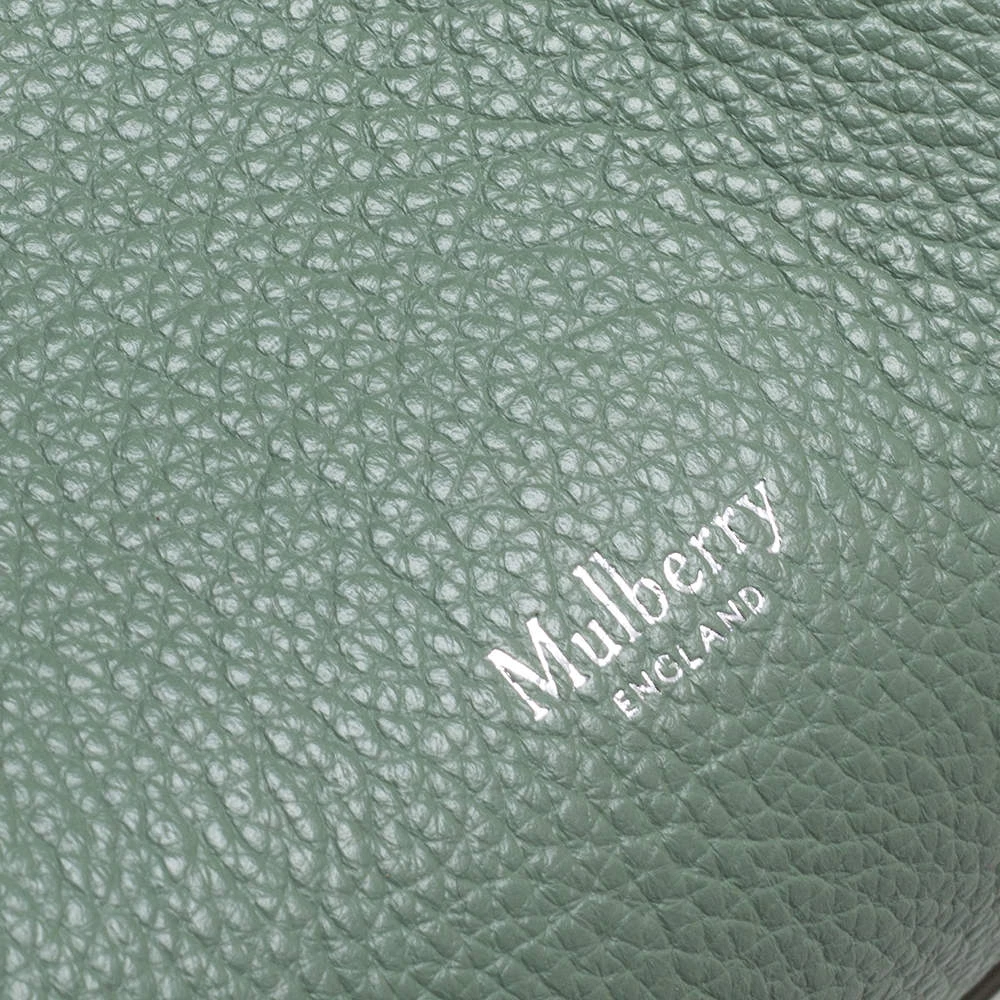 Mulberry Green Leather Shoulder Bag For Women - Image 8