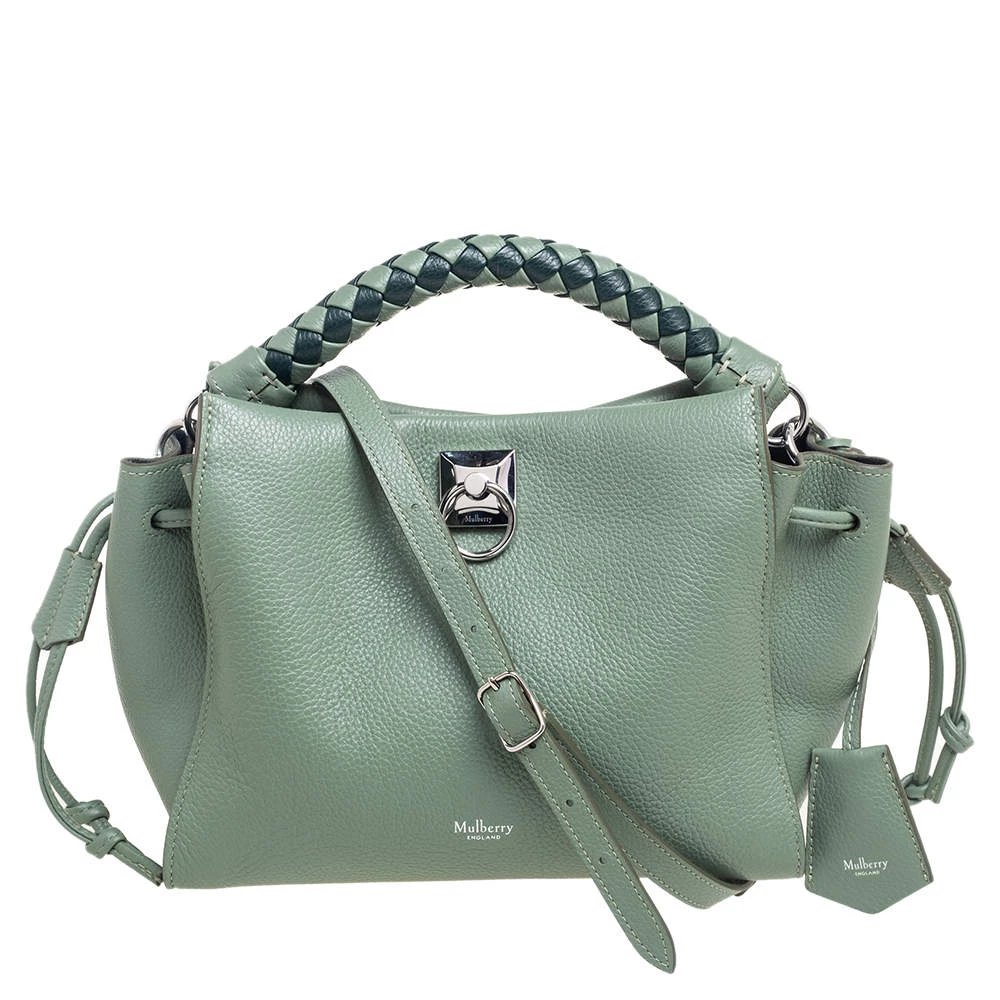Mulberry Green Leather Shoulder Bag For Women