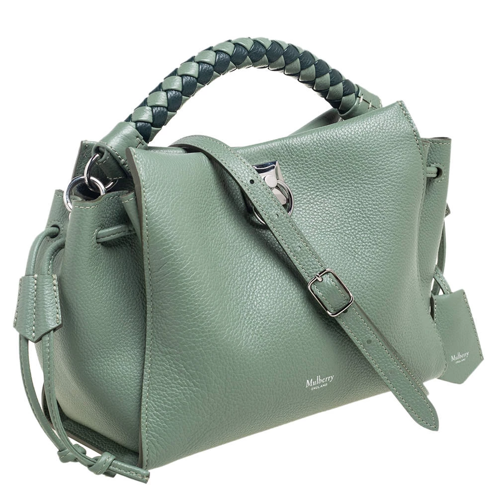Mulberry Green Leather Shoulder Bag For Women - Image 3