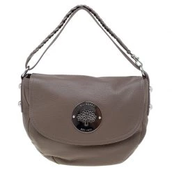 Mulberry Brown Grained Leather Daria Shoulder Bag For Women