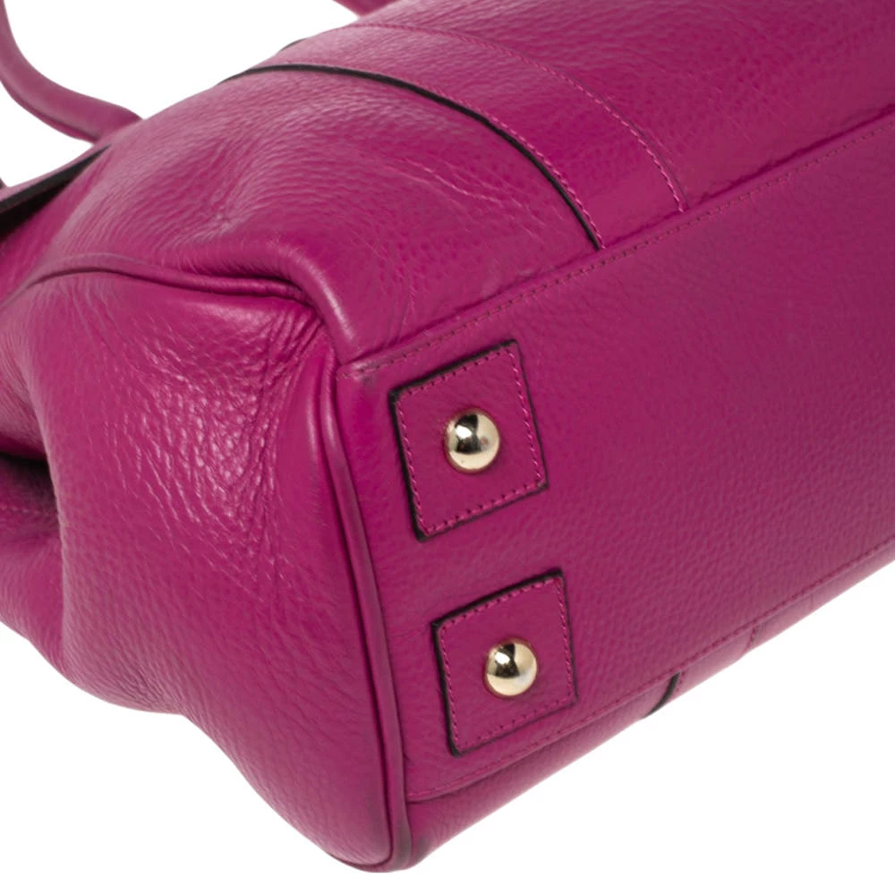 Mulberry Fuchsia Leather Bayswater Satchel For Women - Image 13