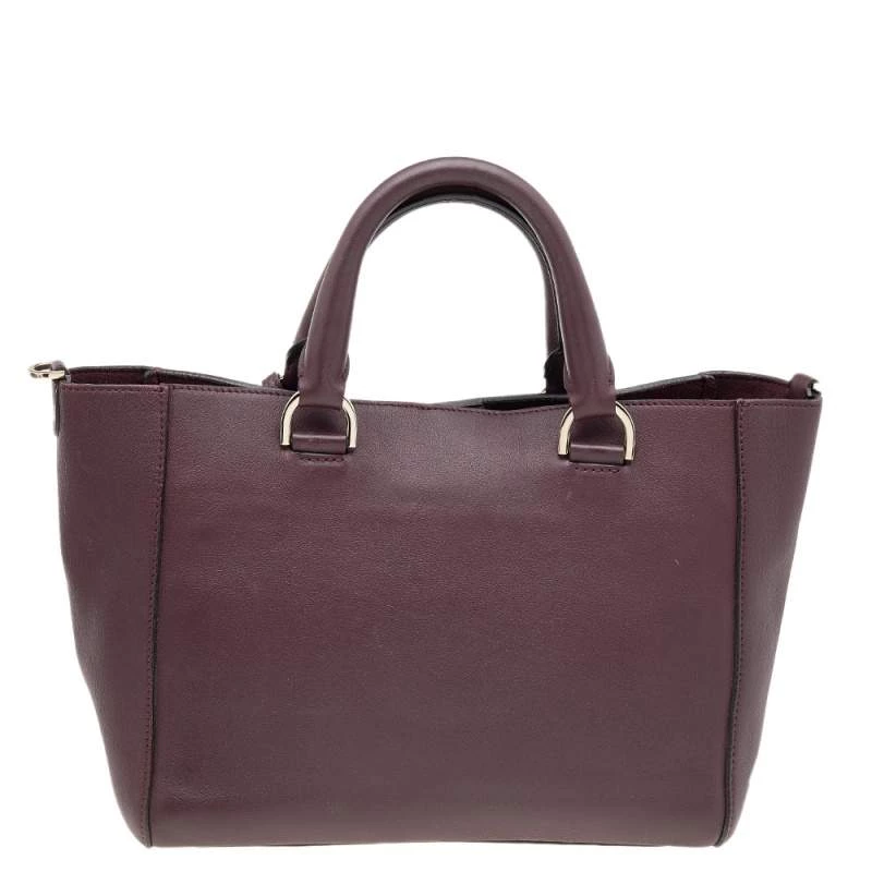 Mulberry Burgundy Python Embossed And Leather Small Willow Tote For Women - Image 4