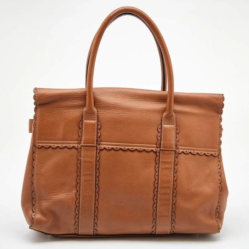 Mulberry Brown Leather Cookie Bayswater Satchel For Women - Image 4