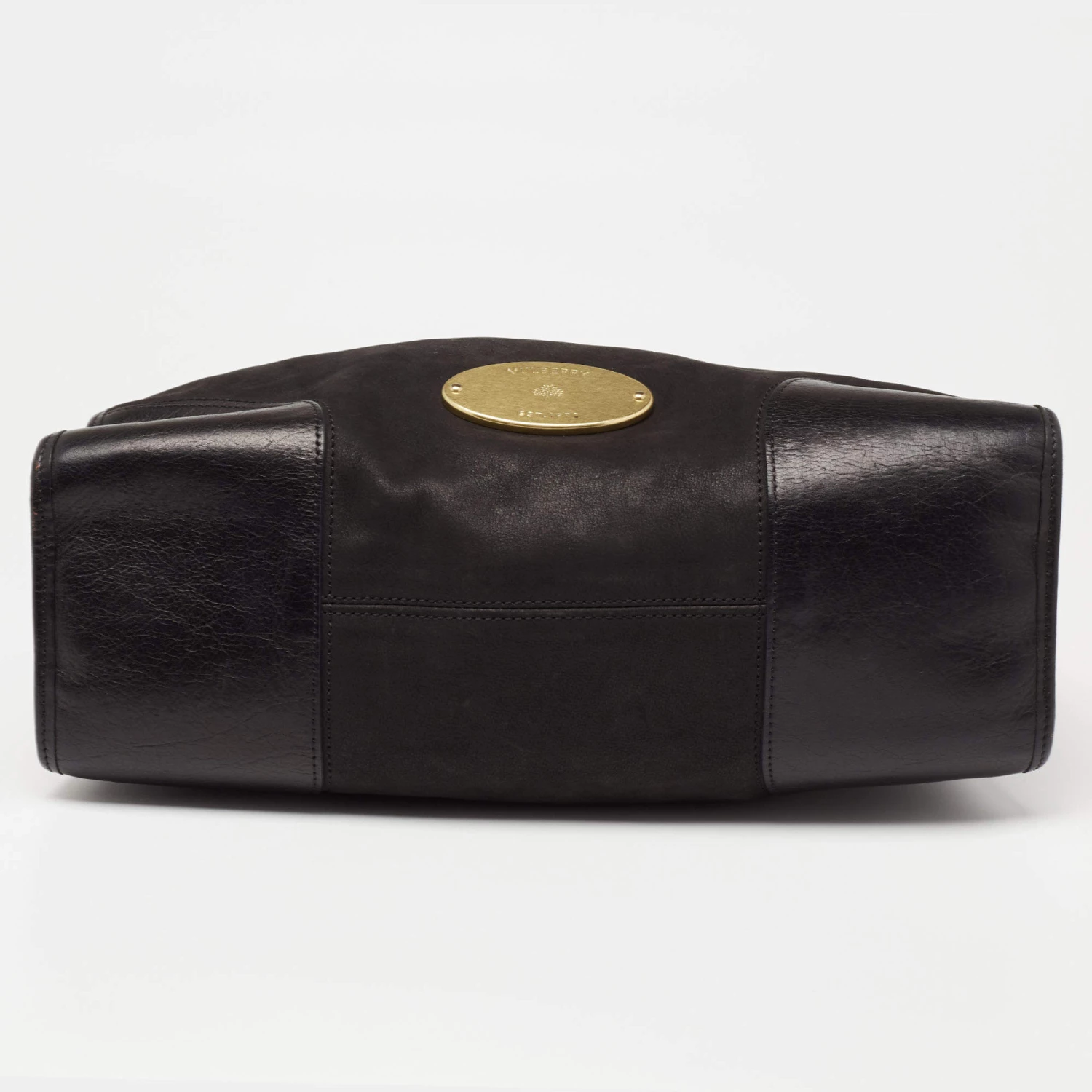 Mulberry Black Nubuck And Leather Taylor Top Handle Bag For Women - Image 6
