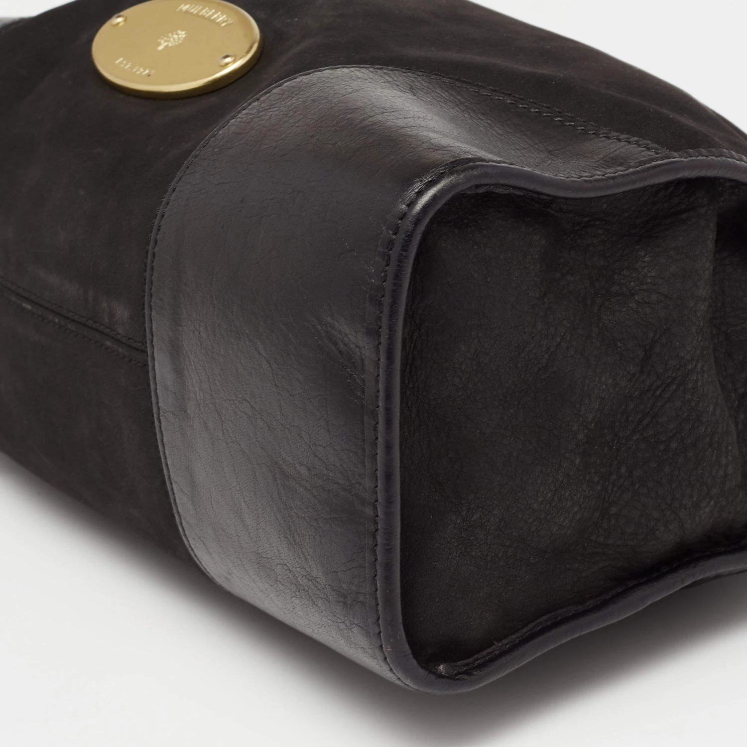 Mulberry Black Nubuck And Leather Taylor Top Handle Bag For Women - Image 11