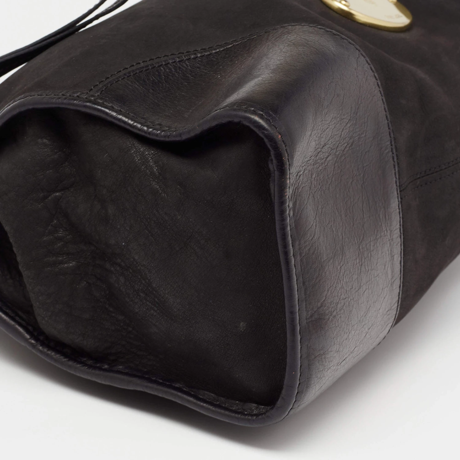 Mulberry Black Nubuck And Leather Taylor Top Handle Bag For Women - Image 12