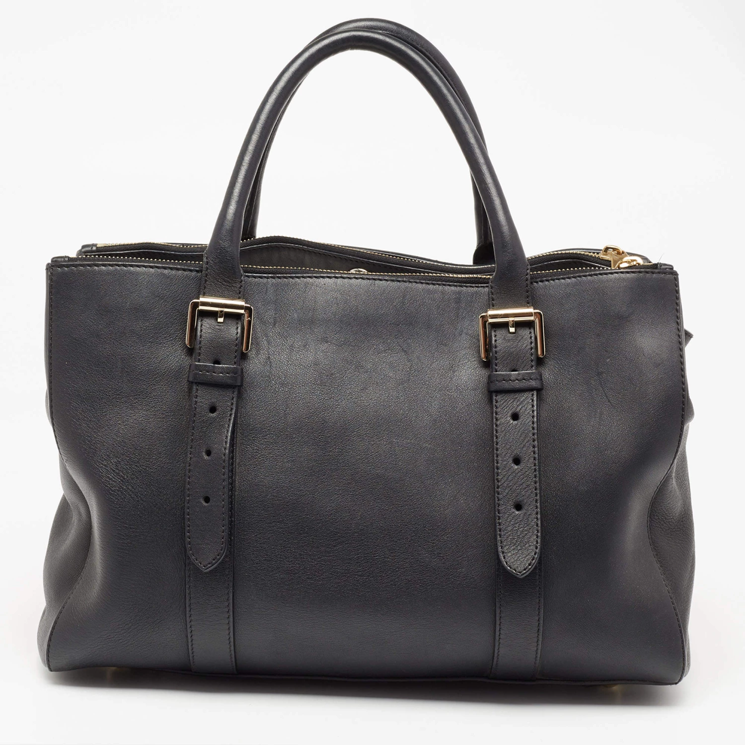 Mulberry Black Leather Bayswater Tote For Women - Image 4