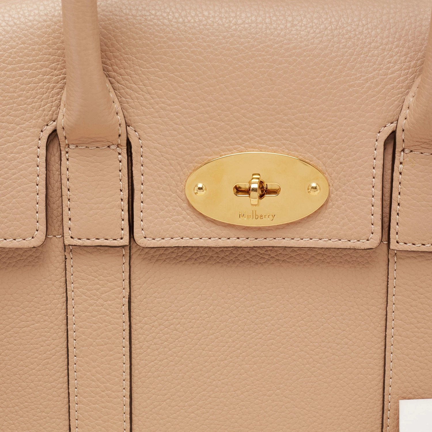 Mulberry Beige Leather Small Bayswater Satchel For Women - Image 5
