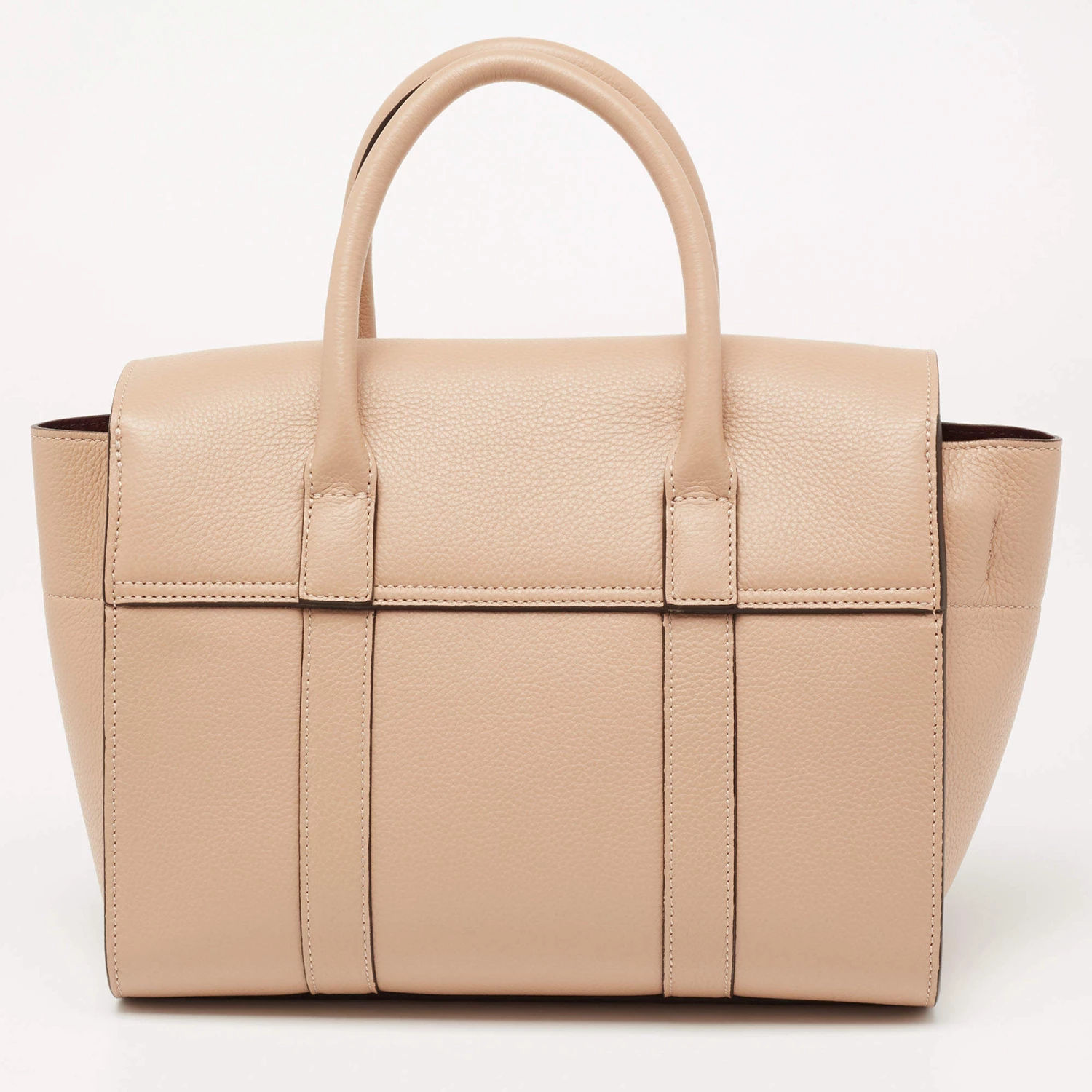 Mulberry Beige Leather Small Bayswater Satchel For Women - Image 4