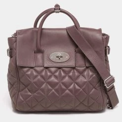 Mulberry Brown Leather Bayswater Satchel For Women