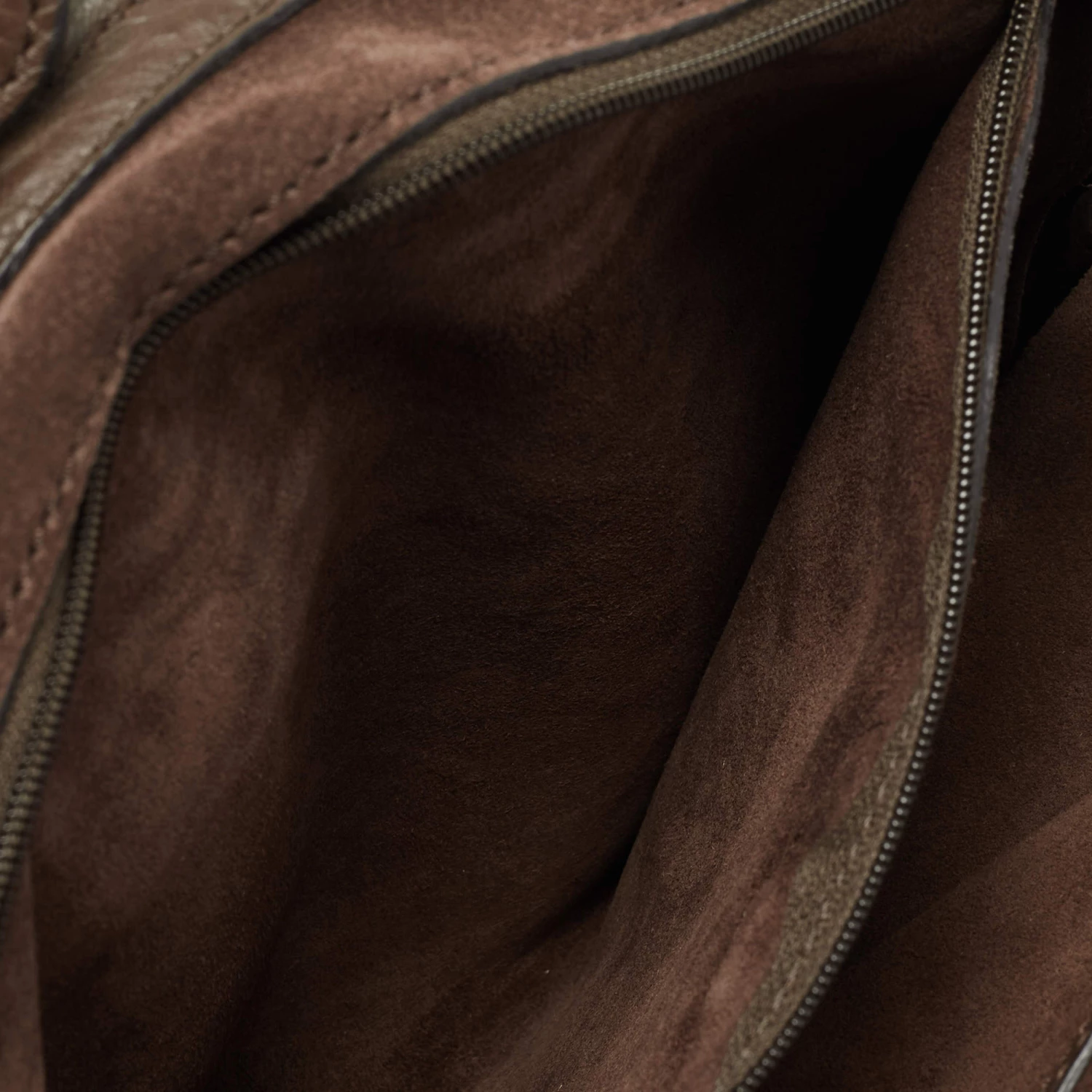 Mulberry Dark Brown Suede And Leather Effie Satchel For Women - Image 8