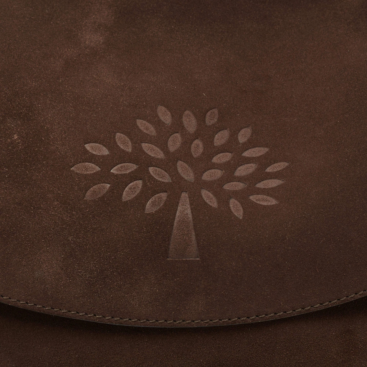 Mulberry Dark Brown Suede And Leather Effie Satchel For Women - Image 5