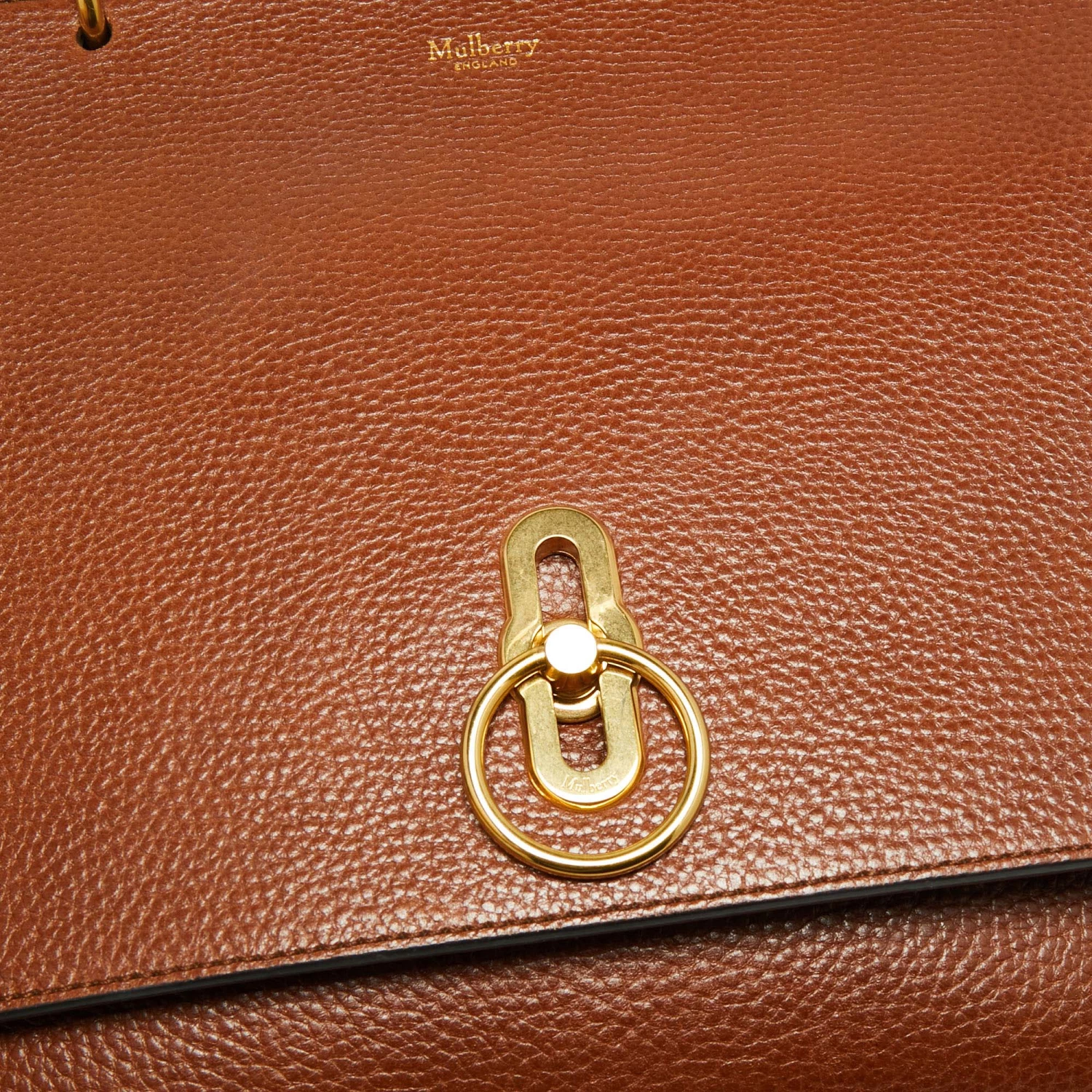 Mulberry Tan Leather Amberley Top Handle Bag For Women - Image 5