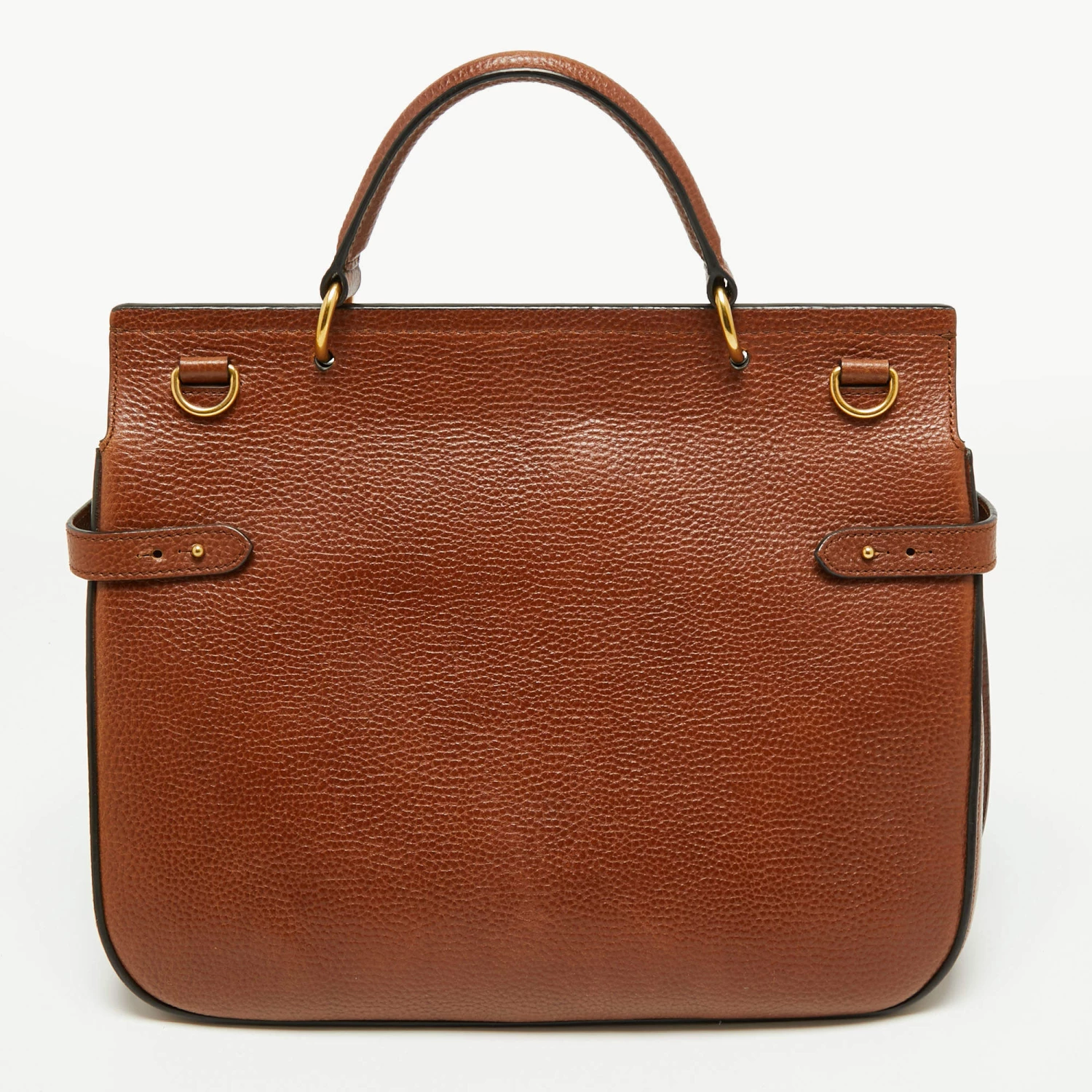 Mulberry Tan Leather Amberley Top Handle Bag For Women - Image 4