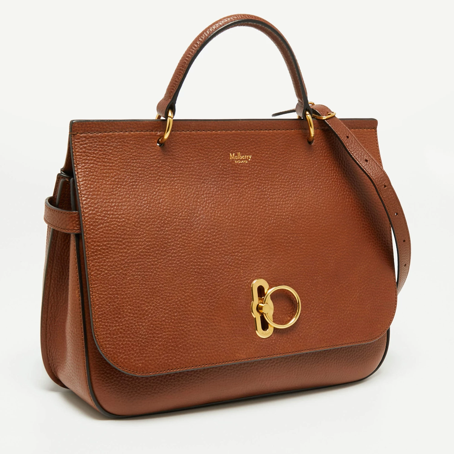 Mulberry Tan Leather Amberley Top Handle Bag For Women - Image 3