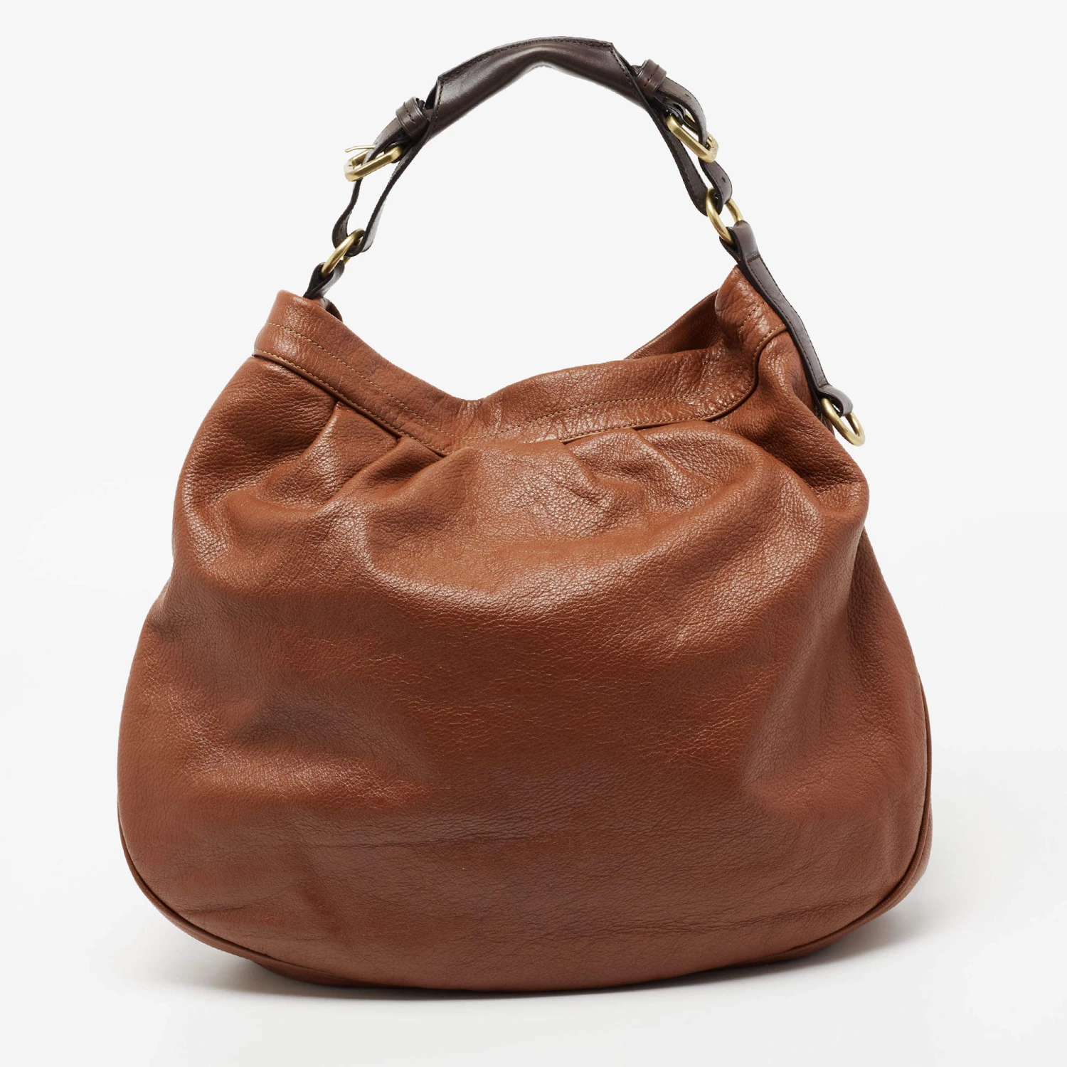 Mulberry Brown Pebbled Leather Mitzy Hobo For Women - Image 4