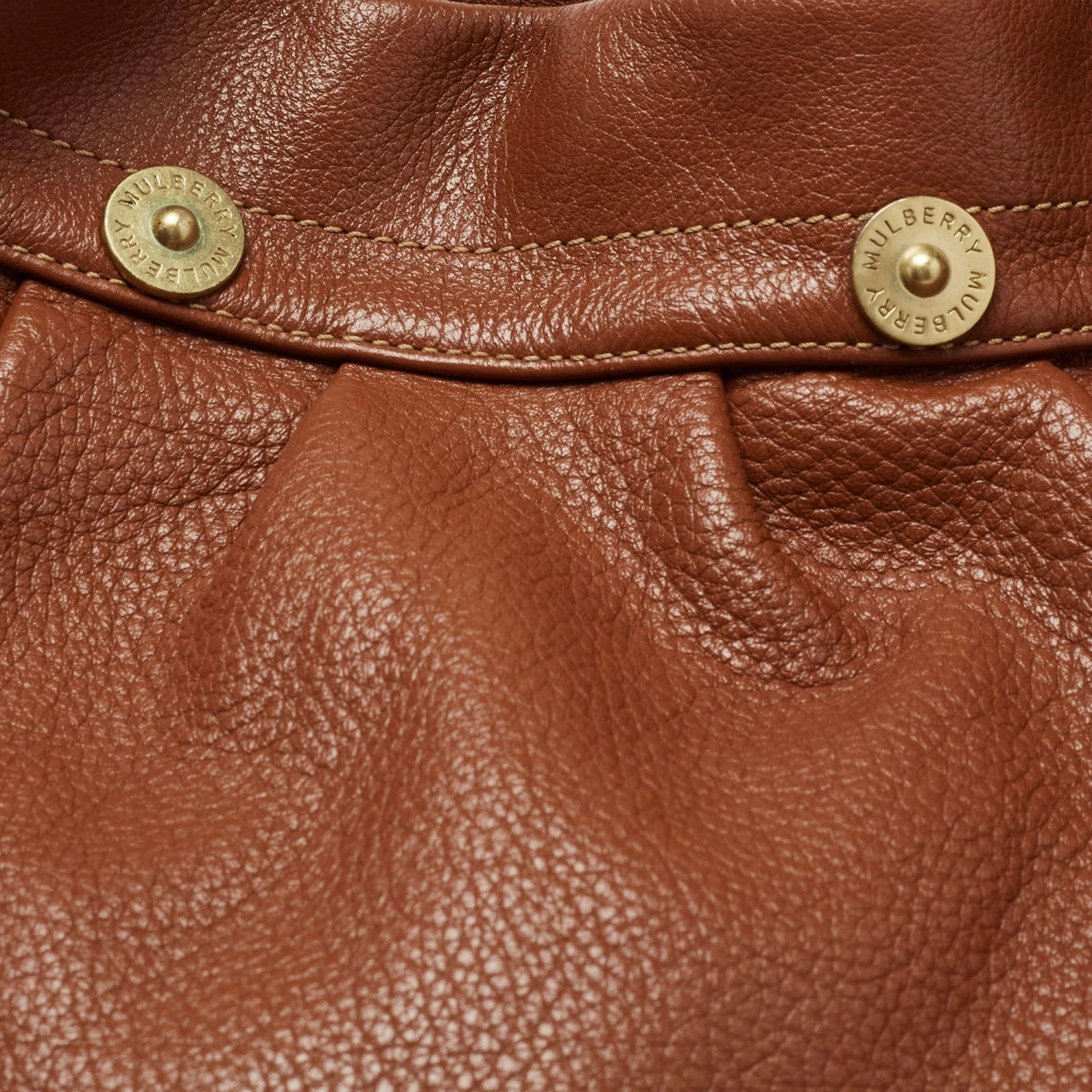 Mulberry Brown Pebbled Leather Mitzy Hobo For Women - Image 5