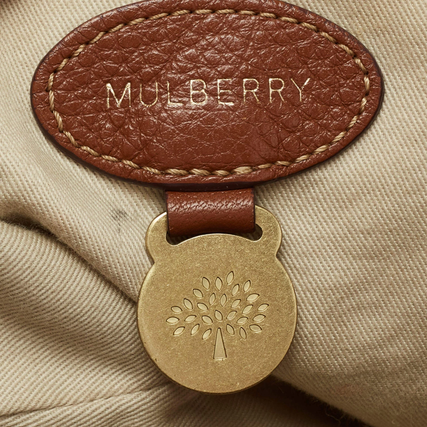 Mulberry Brown Pebbled Leather Mitzy Hobo For Women - Image 8