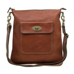 Mulberry Brown Leather Seth Messenger Bag For Women