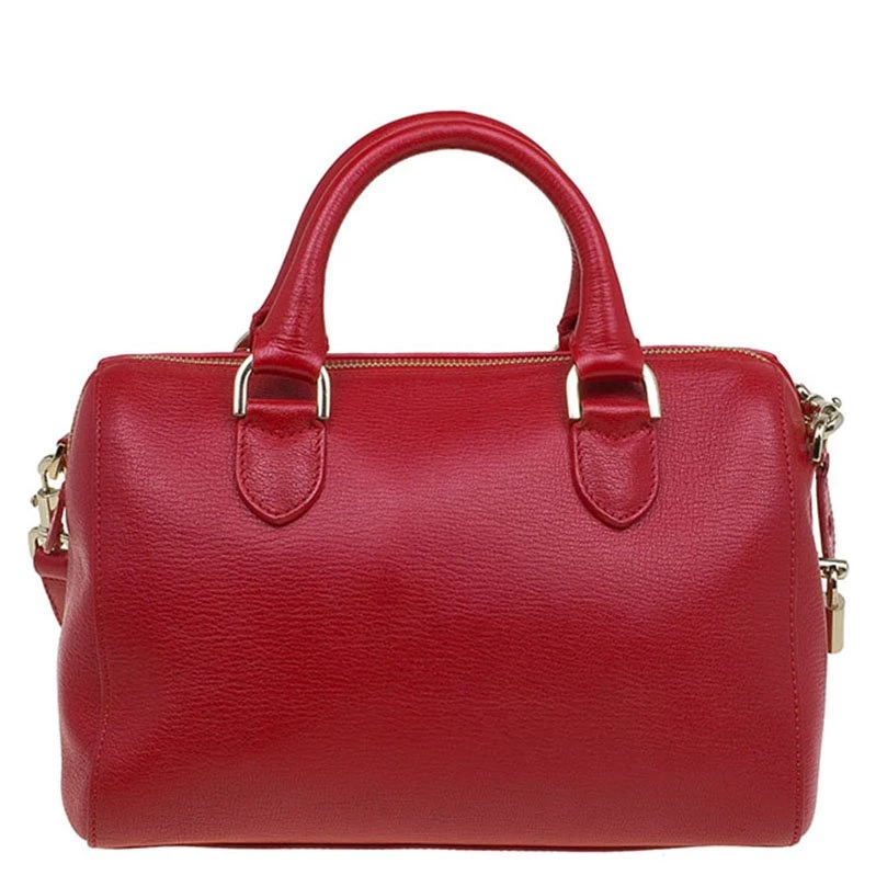 Mulberry Red Leather Del Rey Satchel For Women - Image 4