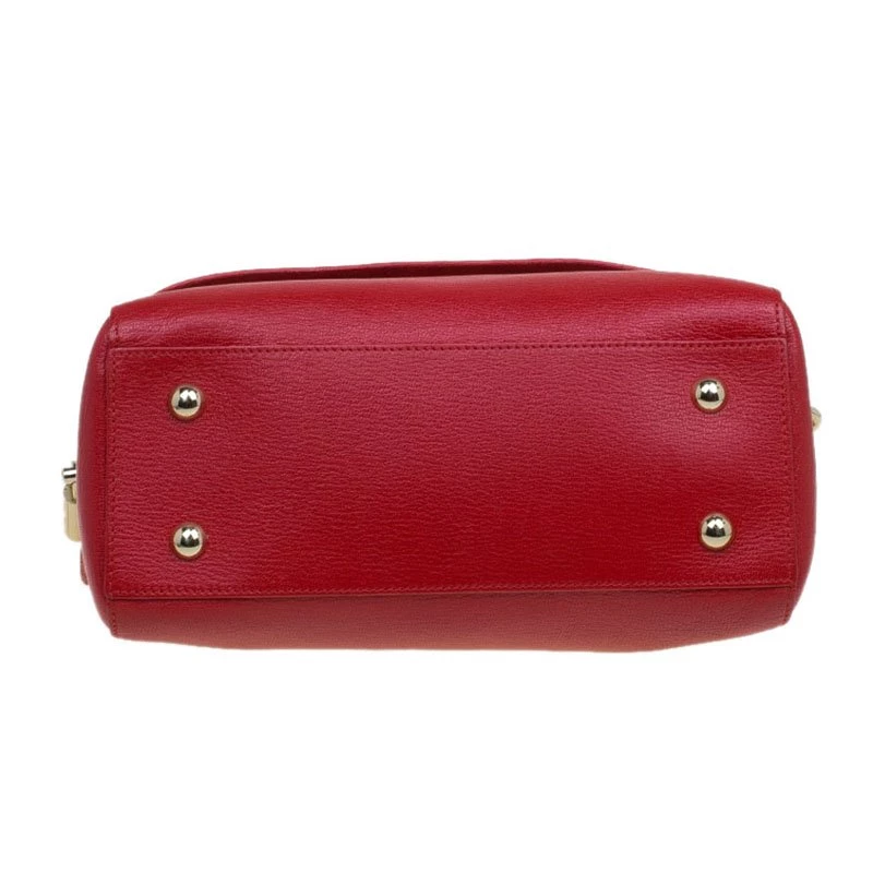 Mulberry Red Leather Del Rey Satchel For Women - Image 5