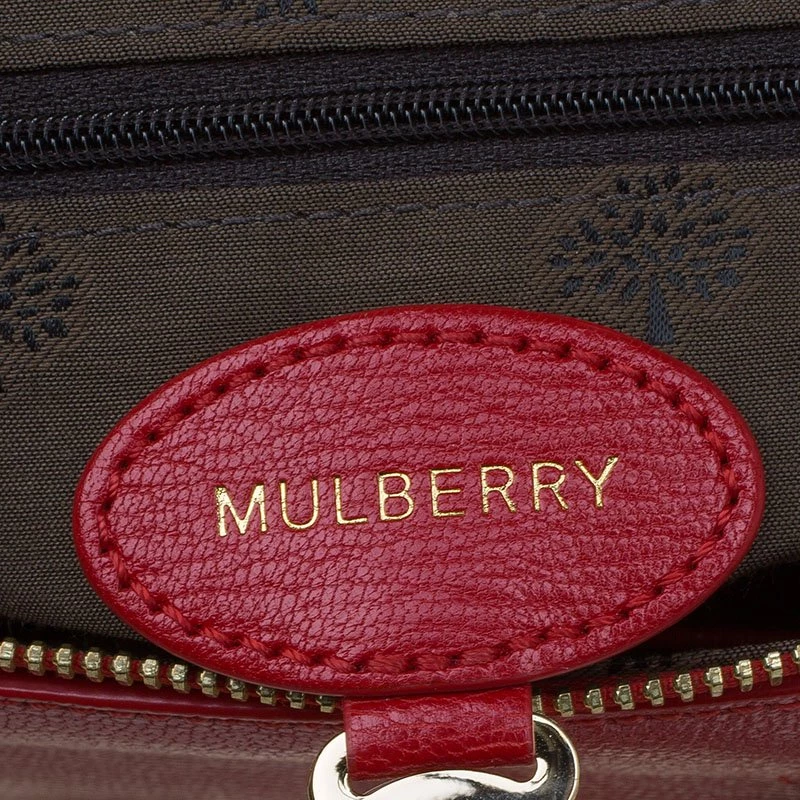 Mulberry Red Leather Del Rey Satchel For Women - Image 8
