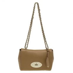 Mulberry Light Brown Leather Lily Crossbody Bag For Women