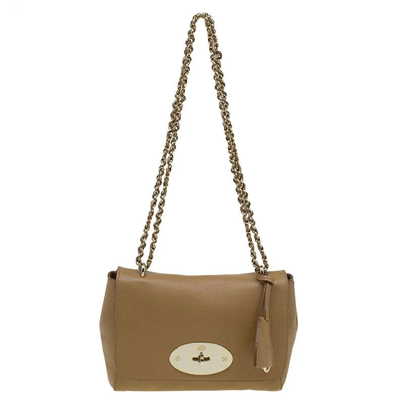 Mulberry Light Brown Leather Lily Crossbody Bag For Women