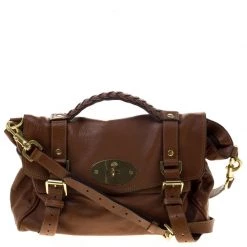 Mulberry Brown Leather Alexa Shoulder Bag For Women