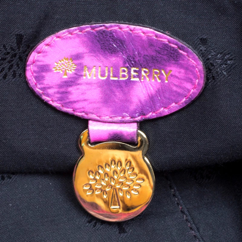 Mulberry Pink Leopard Print Leather Oversized Alexa Satchel For Women - Image 9