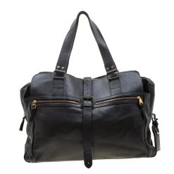 Mulberry Black Leather Travel Bag For Women