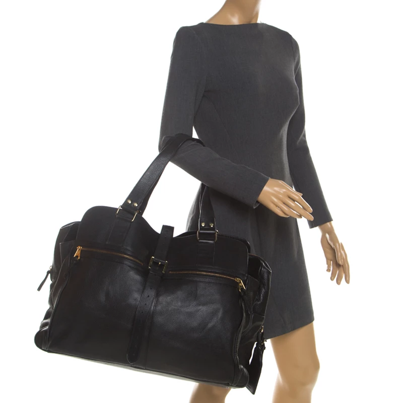 Mulberry Black Leather Travel Bag For Women - Image 2